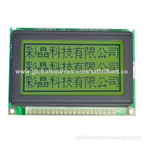 12864 Alphanumeric LCD Display Modules, Supports Parallel Interface, 3V or 5V, COB Style